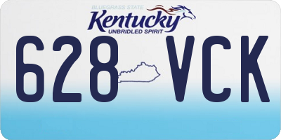 KY license plate 628VCK