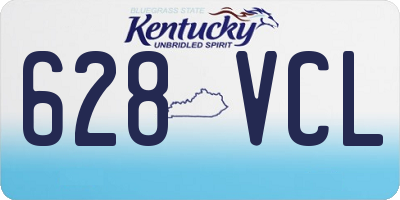 KY license plate 628VCL