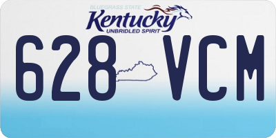KY license plate 628VCM