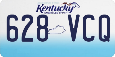 KY license plate 628VCQ