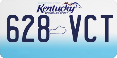 KY license plate 628VCT