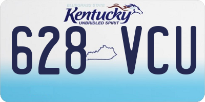 KY license plate 628VCU