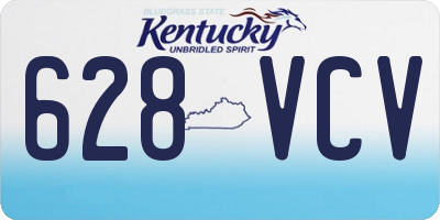KY license plate 628VCV