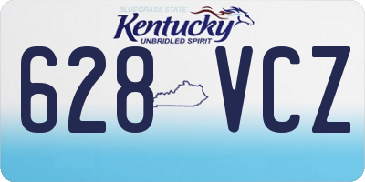 KY license plate 628VCZ