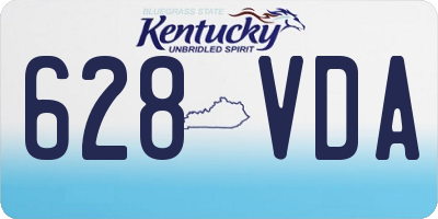 KY license plate 628VDA