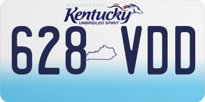 KY license plate 628VDD