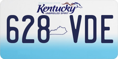 KY license plate 628VDE