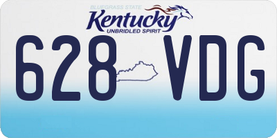 KY license plate 628VDG