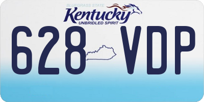 KY license plate 628VDP