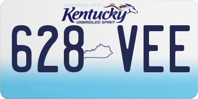 KY license plate 628VEE