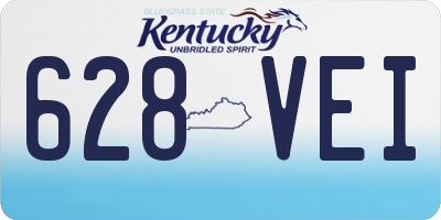 KY license plate 628VEI
