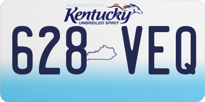 KY license plate 628VEQ