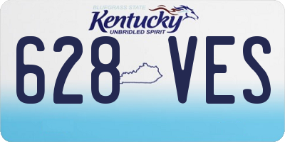 KY license plate 628VES
