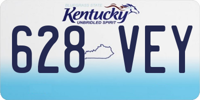 KY license plate 628VEY