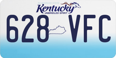 KY license plate 628VFC