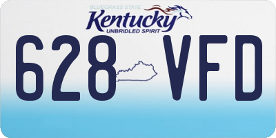 KY license plate 628VFD