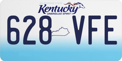 KY license plate 628VFE