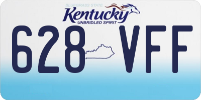 KY license plate 628VFF