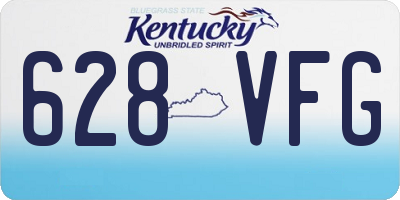 KY license plate 628VFG