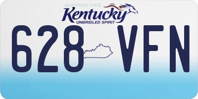 KY license plate 628VFN