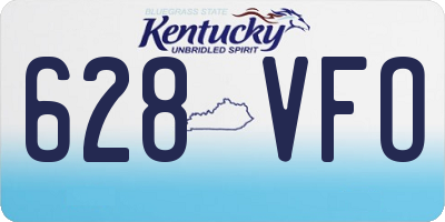 KY license plate 628VFO