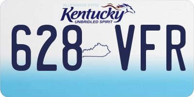 KY license plate 628VFR