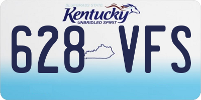KY license plate 628VFS