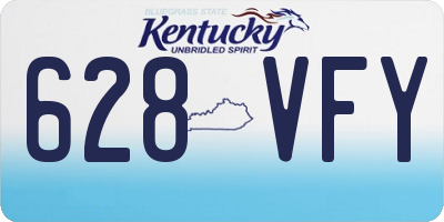 KY license plate 628VFY