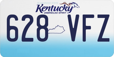 KY license plate 628VFZ