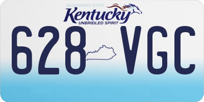 KY license plate 628VGC