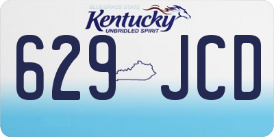 KY license plate 629JCD