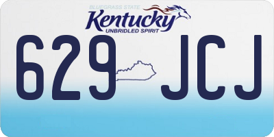 KY license plate 629JCJ