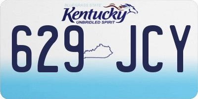 KY license plate 629JCY