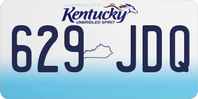 KY license plate 629JDQ
