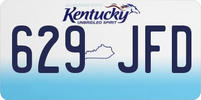 KY license plate 629JFD