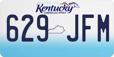KY license plate 629JFM