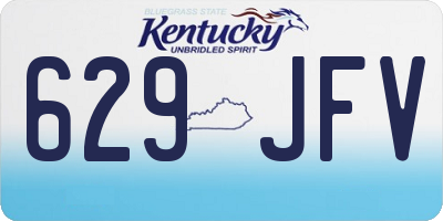 KY license plate 629JFV