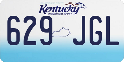 KY license plate 629JGL