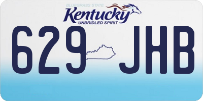 KY license plate 629JHB