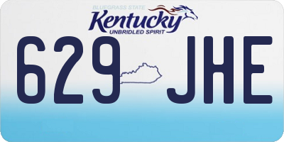 KY license plate 629JHE
