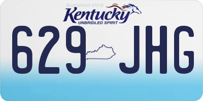 KY license plate 629JHG