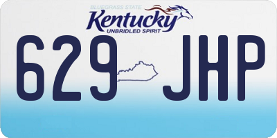 KY license plate 629JHP
