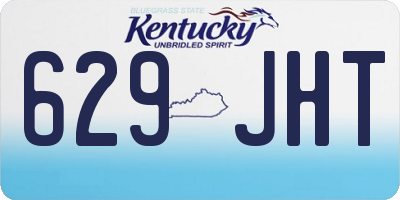 KY license plate 629JHT