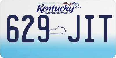 KY license plate 629JIT