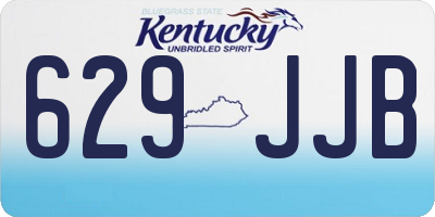 KY license plate 629JJB