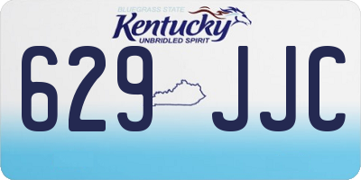 KY license plate 629JJC