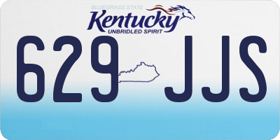 KY license plate 629JJS