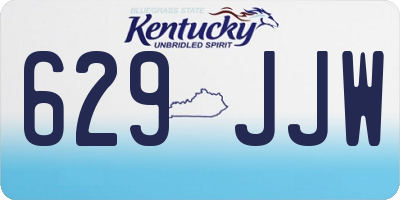 KY license plate 629JJW