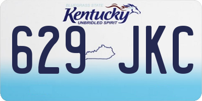KY license plate 629JKC