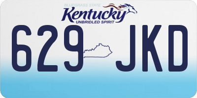 KY license plate 629JKD